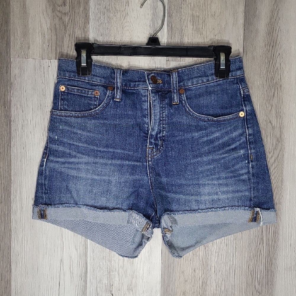 Madewell Womens 26‎ High Rise Denim Shorts Cutoffs Summer Denim Casual